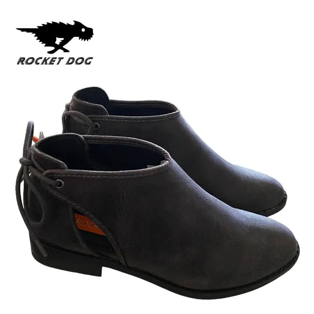 NEW in Box RocketDog Rocket Dog Method Simone Smoke Ankle Boots Booties 6.5